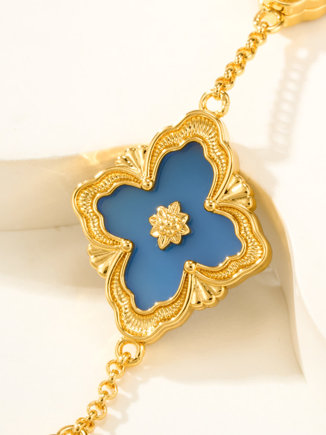Van Cleef & Arpels Alhambra Gold and Enamel Bracelet